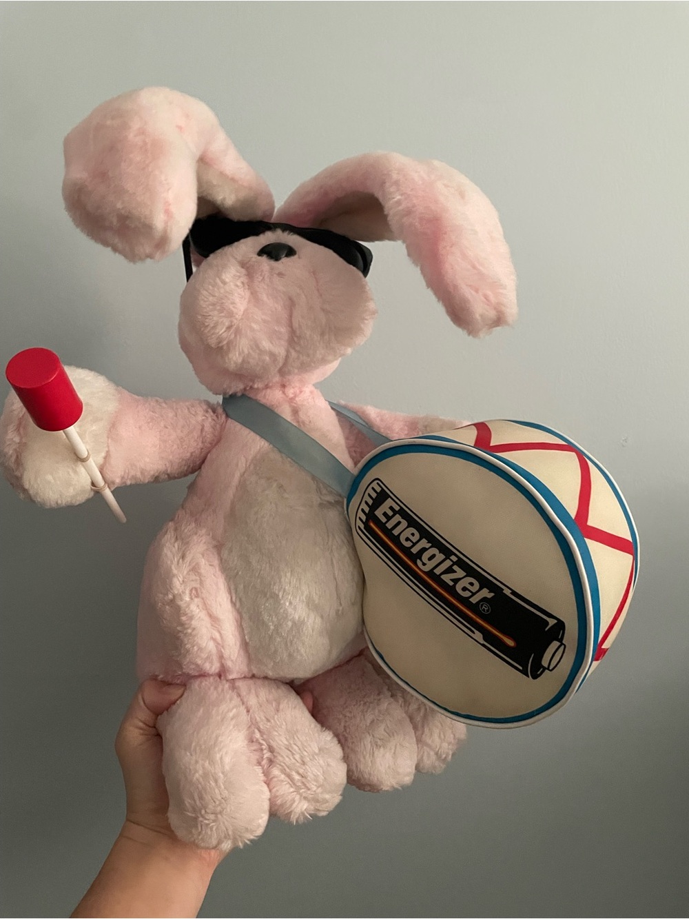 Vintage 1996 Energizer Battery Plush Bunny 12 Inch Long